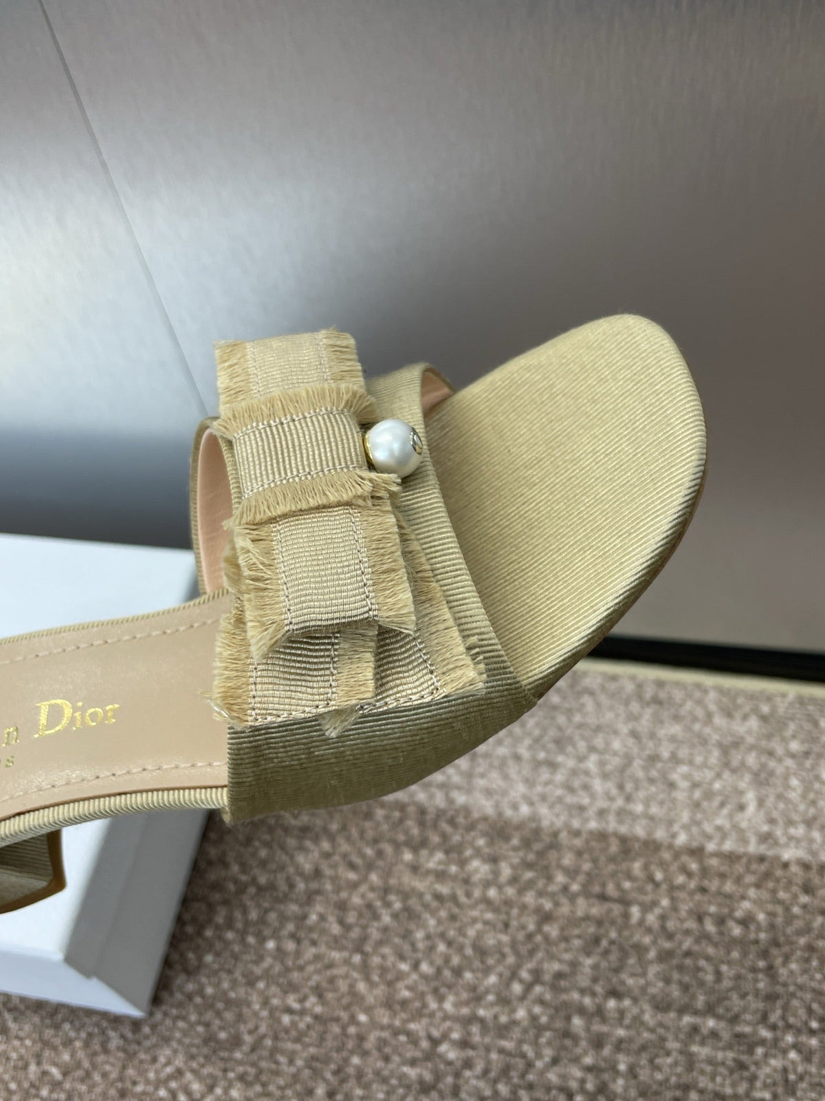 Dior J'Adior Adiorble Tassel Peep-Toe Heeled Sandals – 2025 Spring/Summer Collection