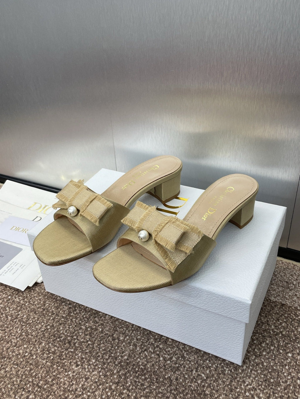 Dior J'Adior Adiorble Tassel Peep-Toe Heeled Sandals – 2025 Spring/Summer Collection