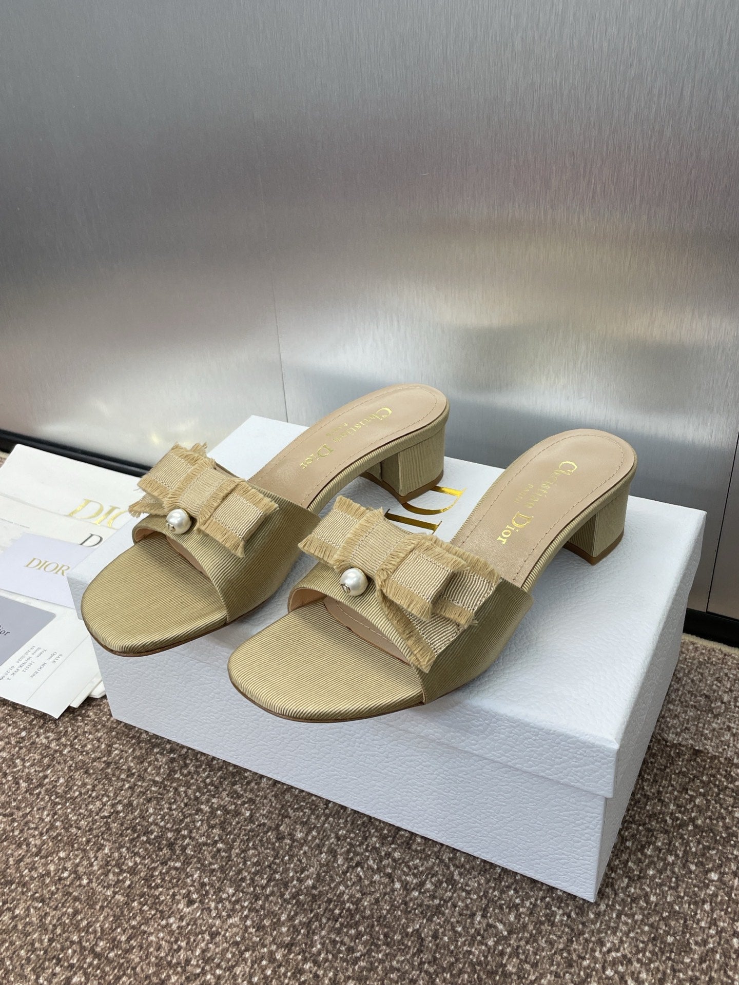 Dior J'Adior Adiorble Tassel Peep-Toe Heeled Sandals – 2025 Spring/Summer Collection