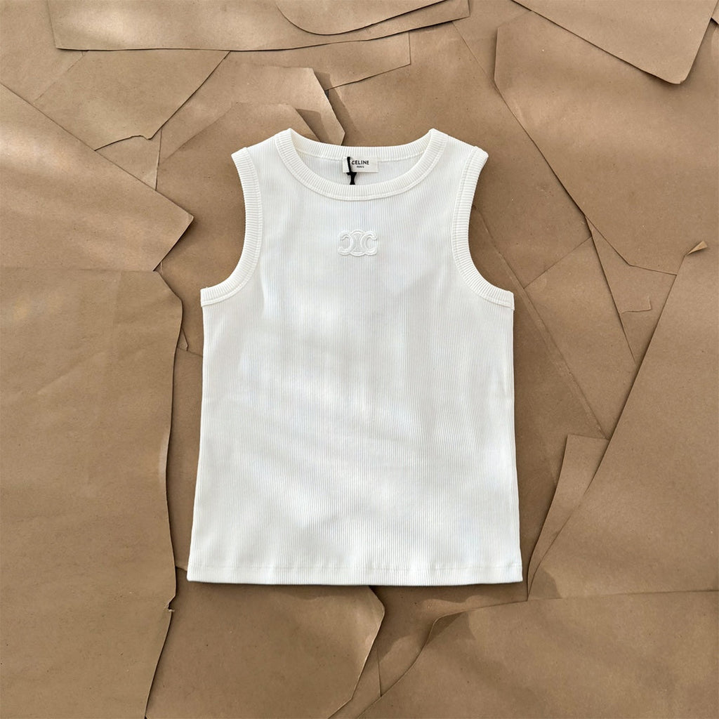 Celine Embroidered Crewneck Vest – 25SS