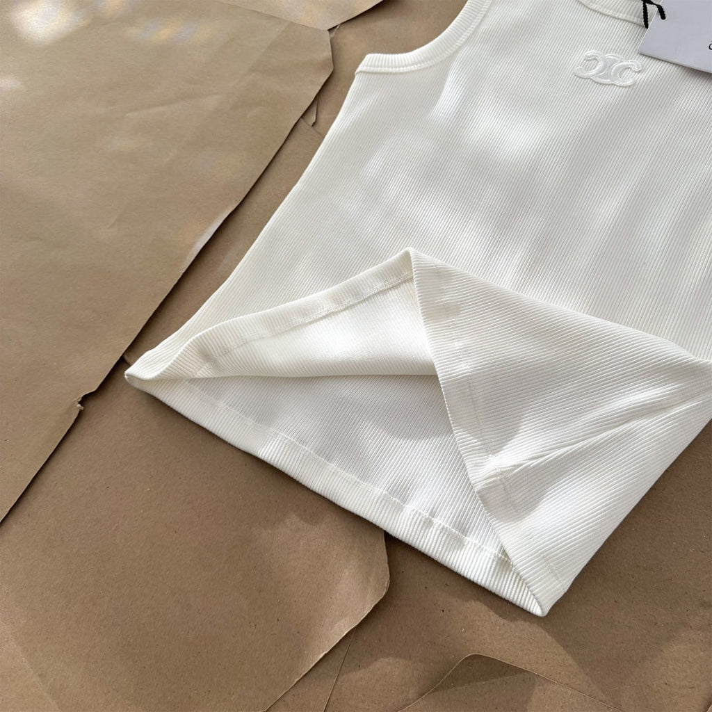 Celine Embroidered Crewneck Vest – 25SS