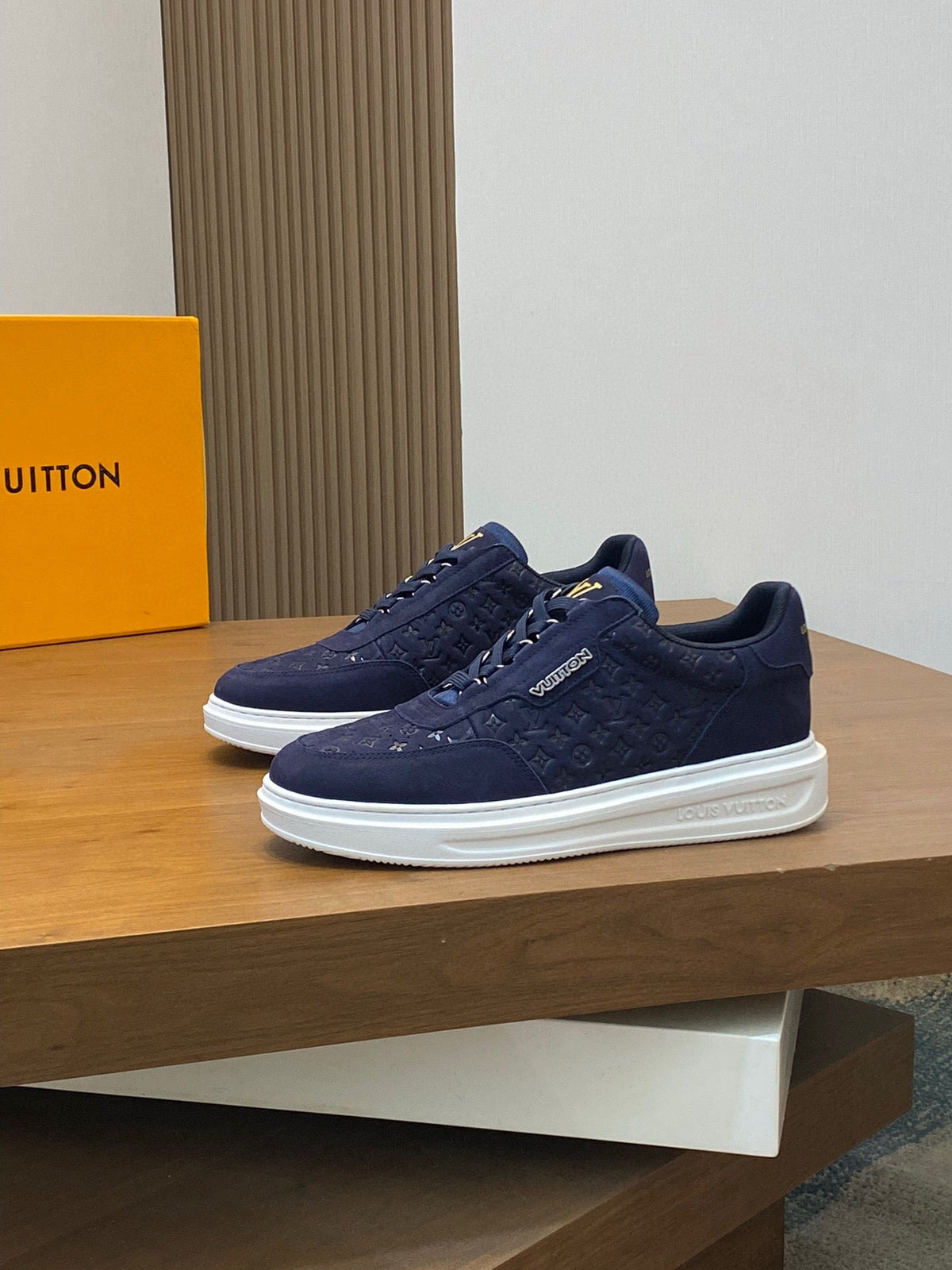 Louis Vuitton Embossed Calfskin Sneakers