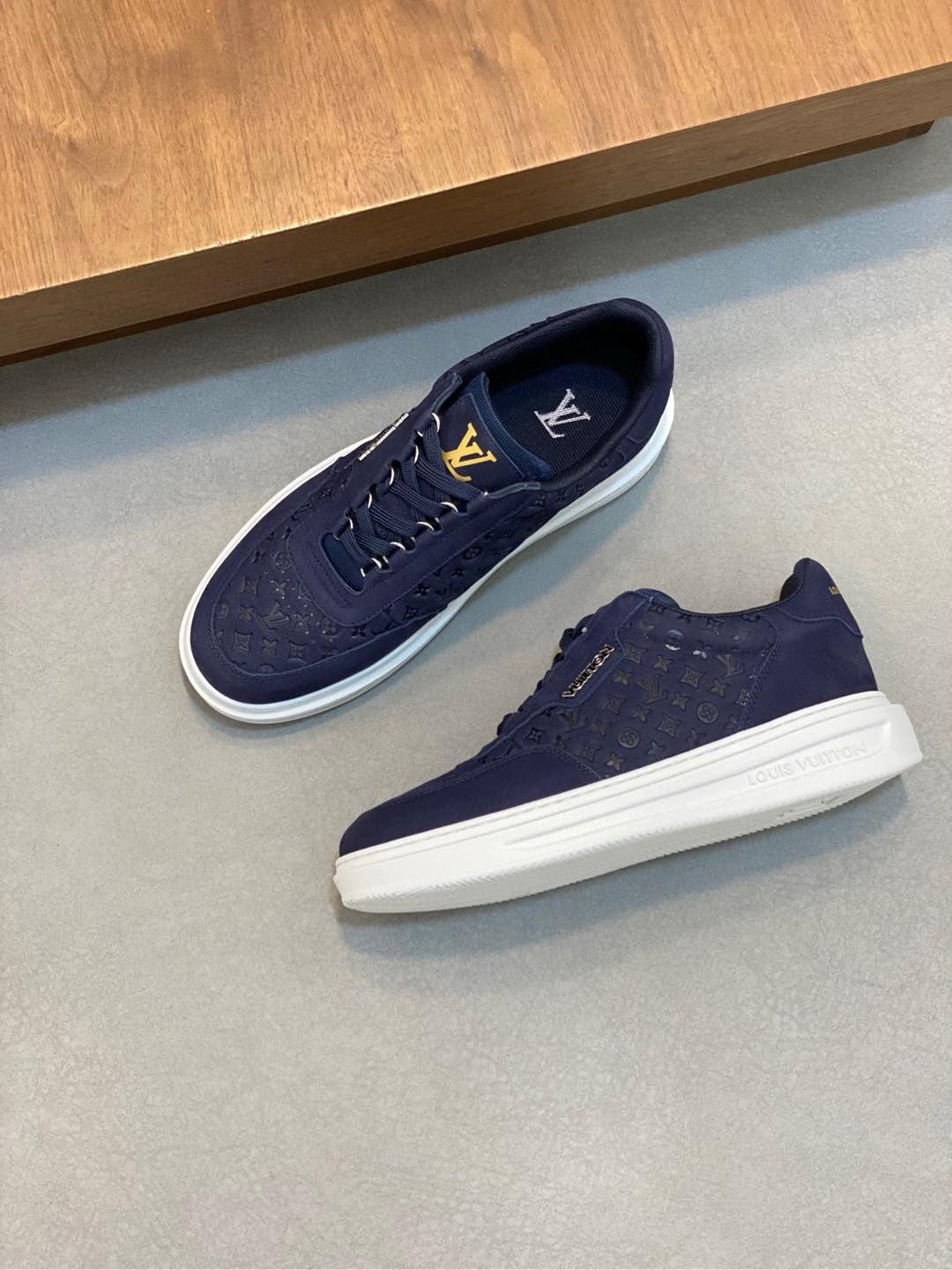 Louis Vuitton Embossed Calfskin Sneakers