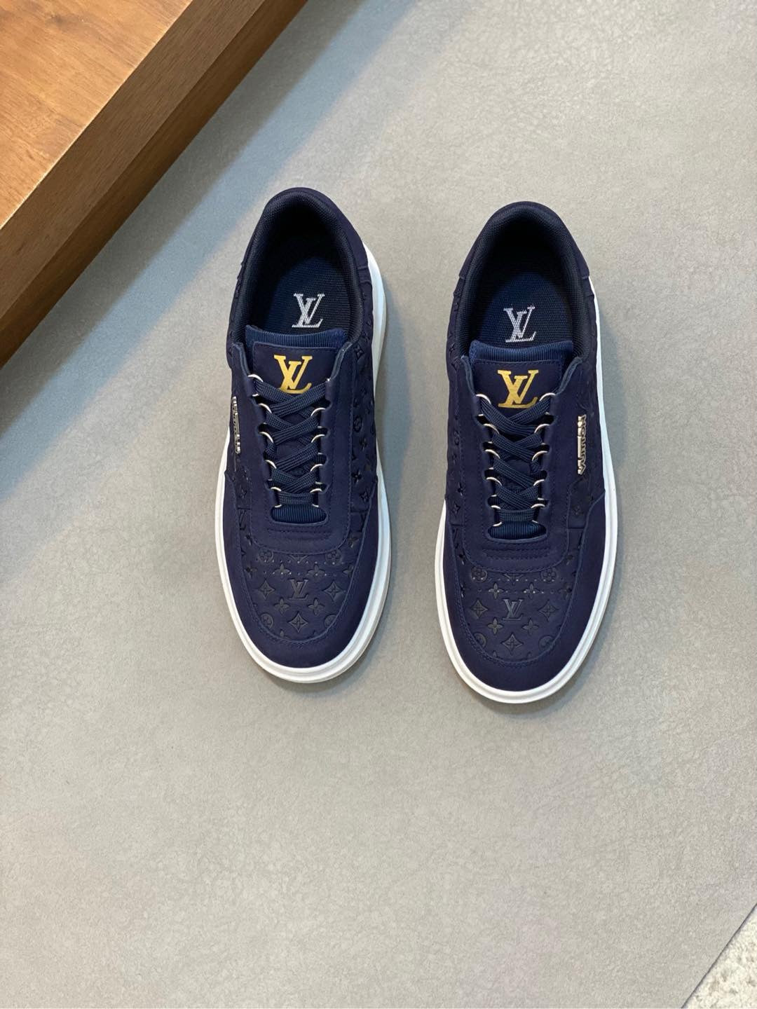 Louis Vuitton Embossed Calfskin Sneakers