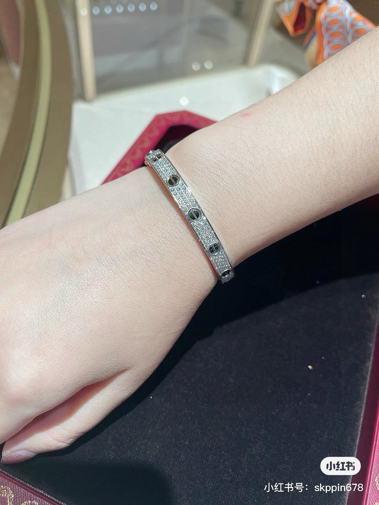 Cartier LOVE Pave Bracelet
