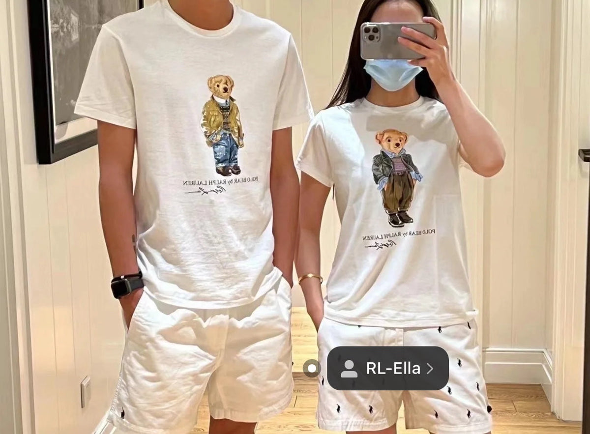 Ralph Lauren Classic Bear Print Crewneck T-Shirt
