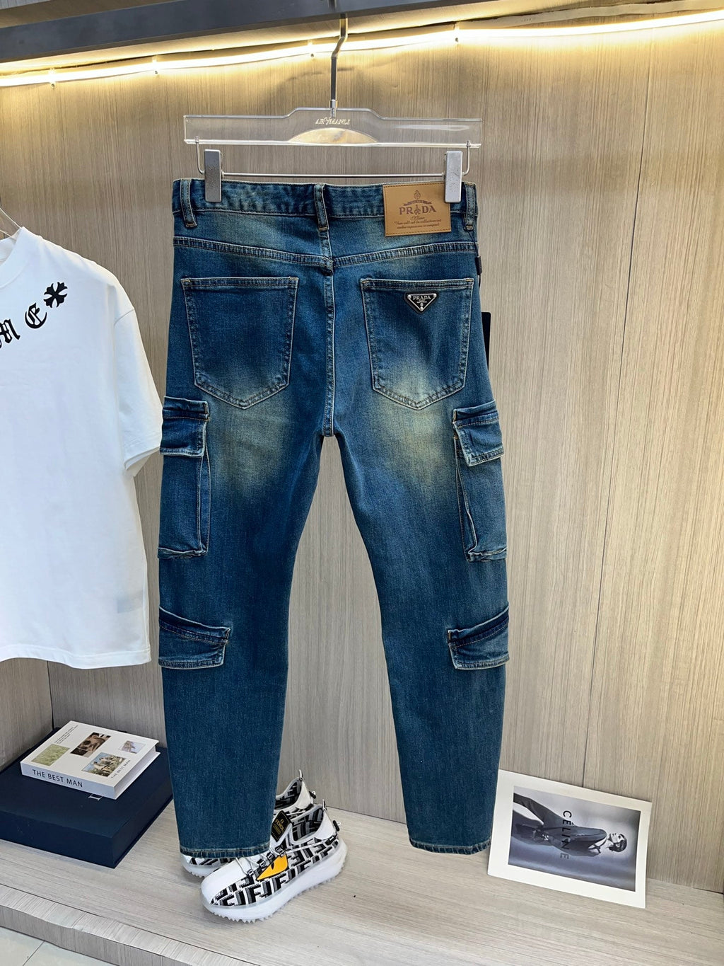 Prada Men's Washed Denim Jeans – 2025 Collection