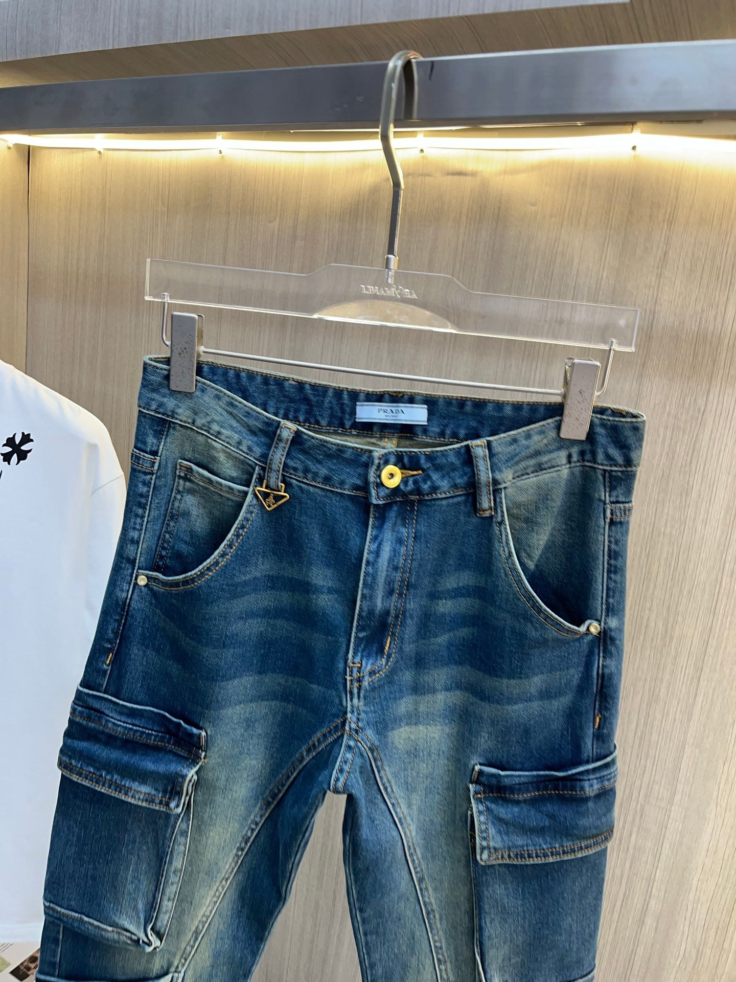 Prada Men's Washed Denim Jeans – 2025 Collection