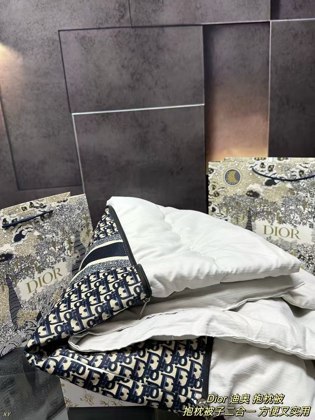 Dior Pillow Blanket Cushion