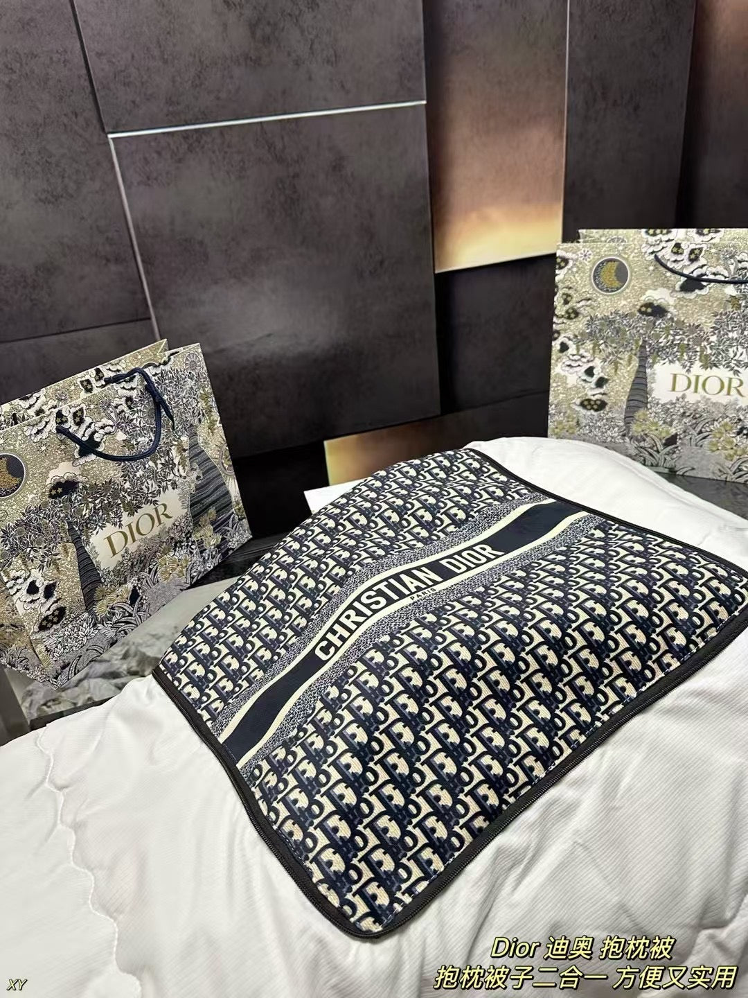 Dior Pillow Blanket Cushion