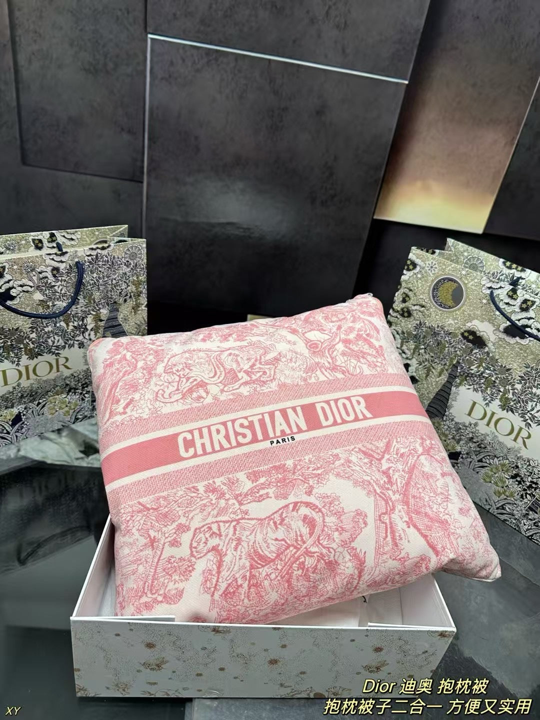 Dior Pillow Blanket Cushion
