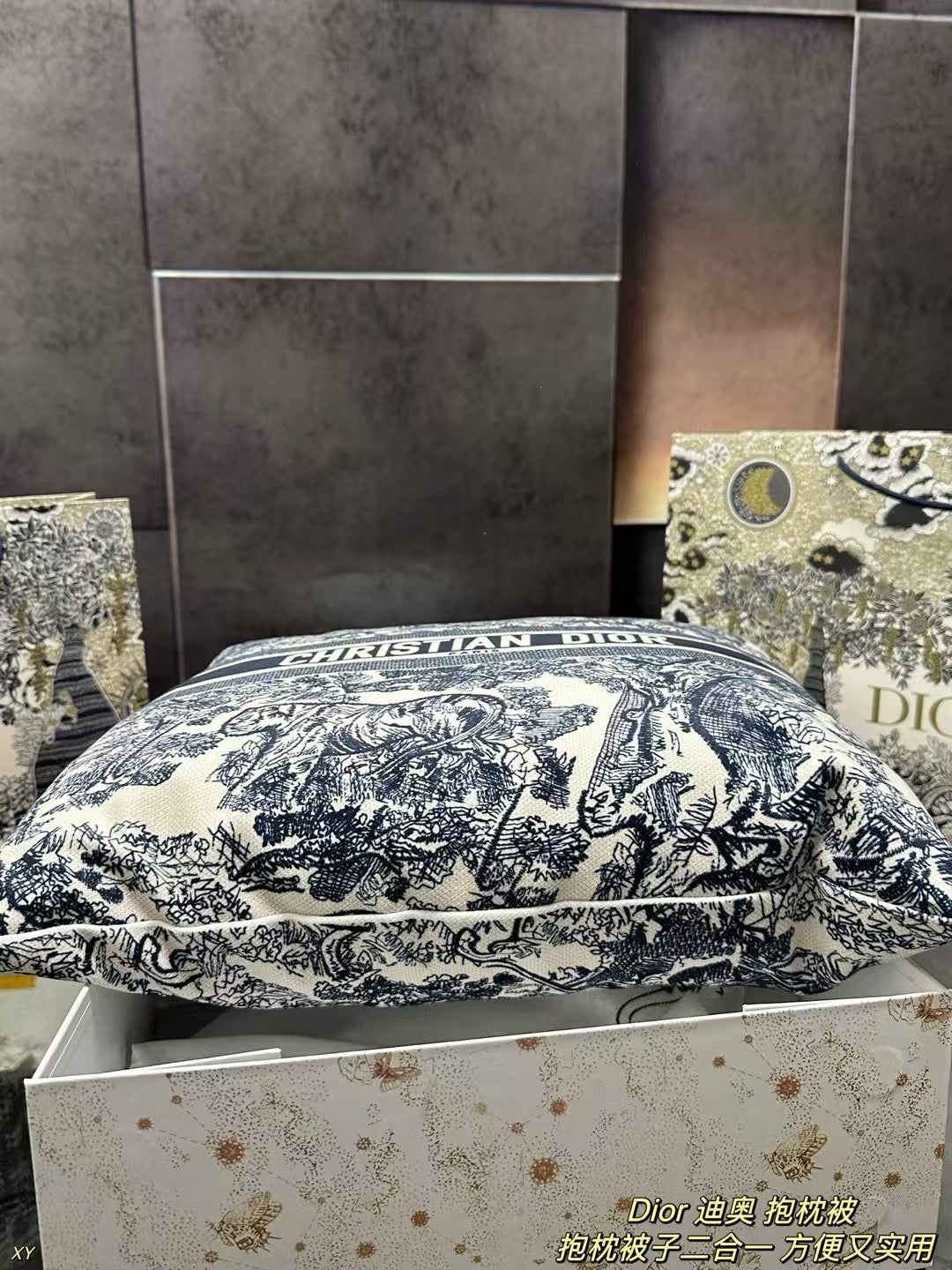 Dior Pillow Blanket Cushion