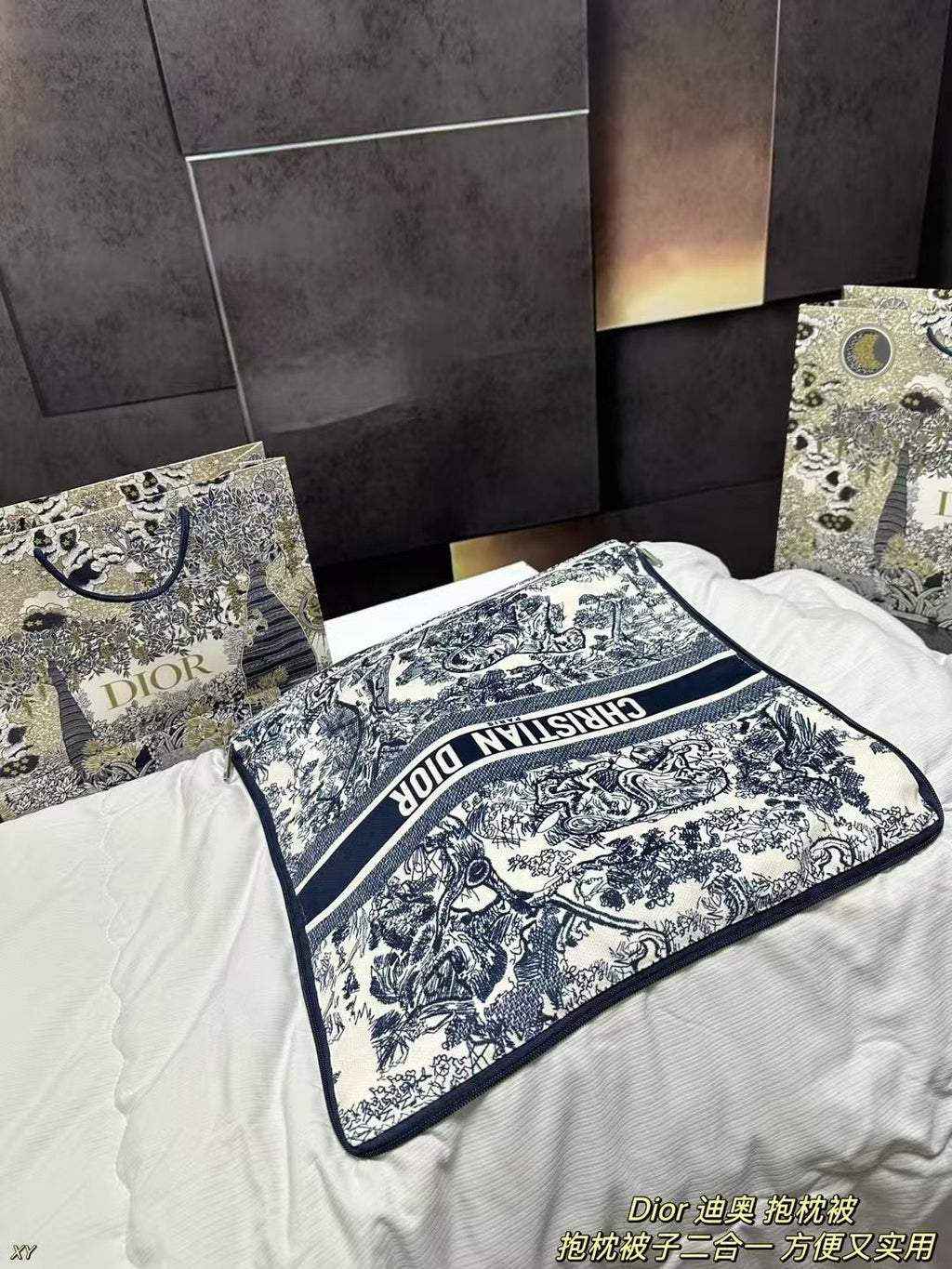 Dior Pillow Blanket Cushion