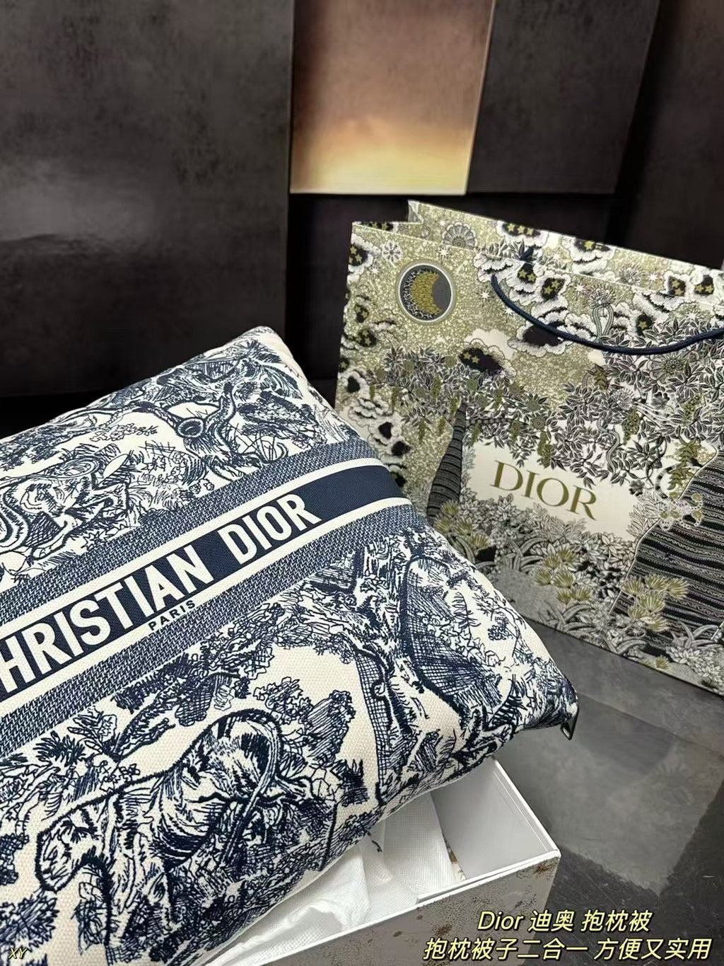 Dior Pillow Blanket Cushion