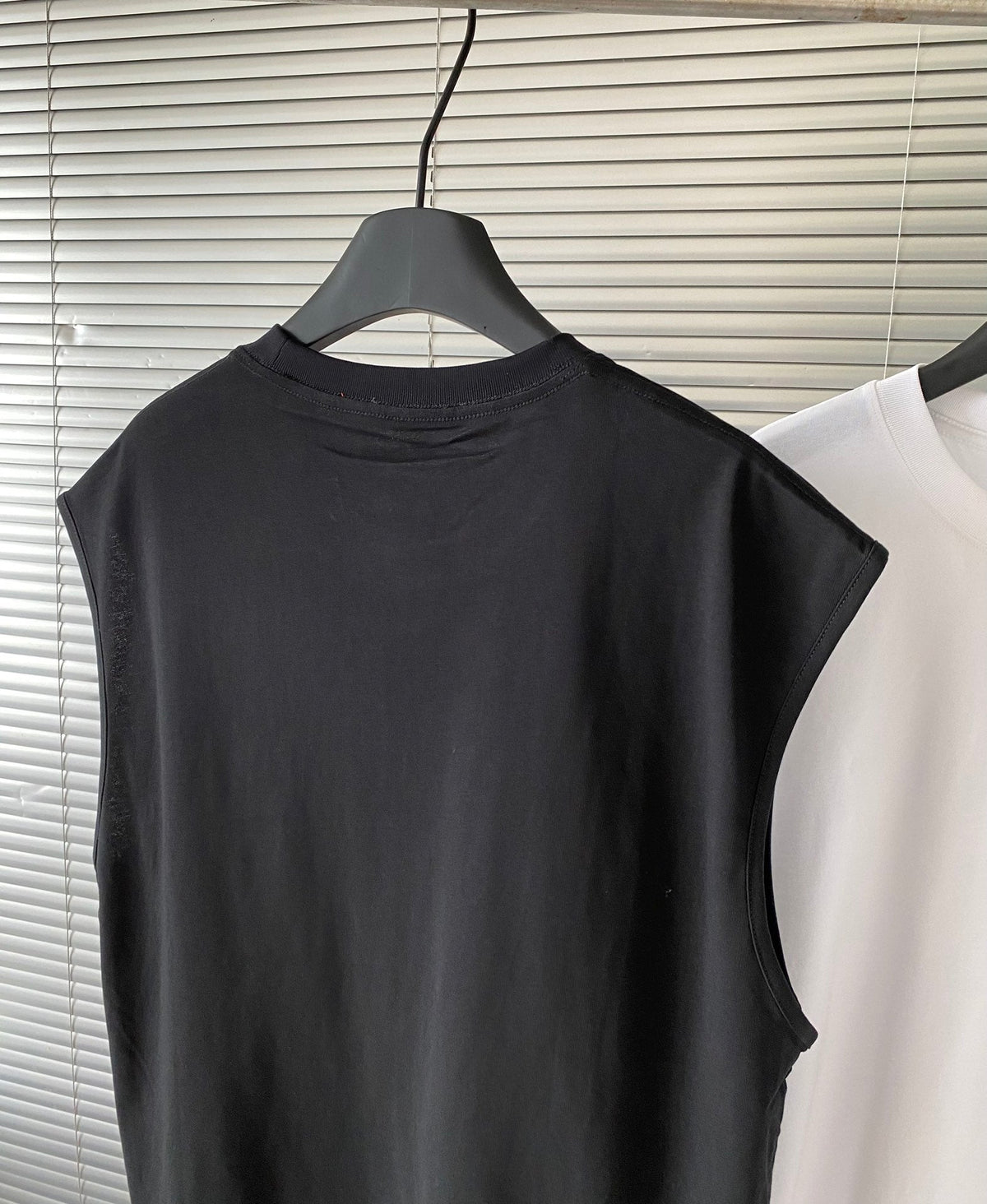Prada Metal Triangle Logo Cotton Tank Top