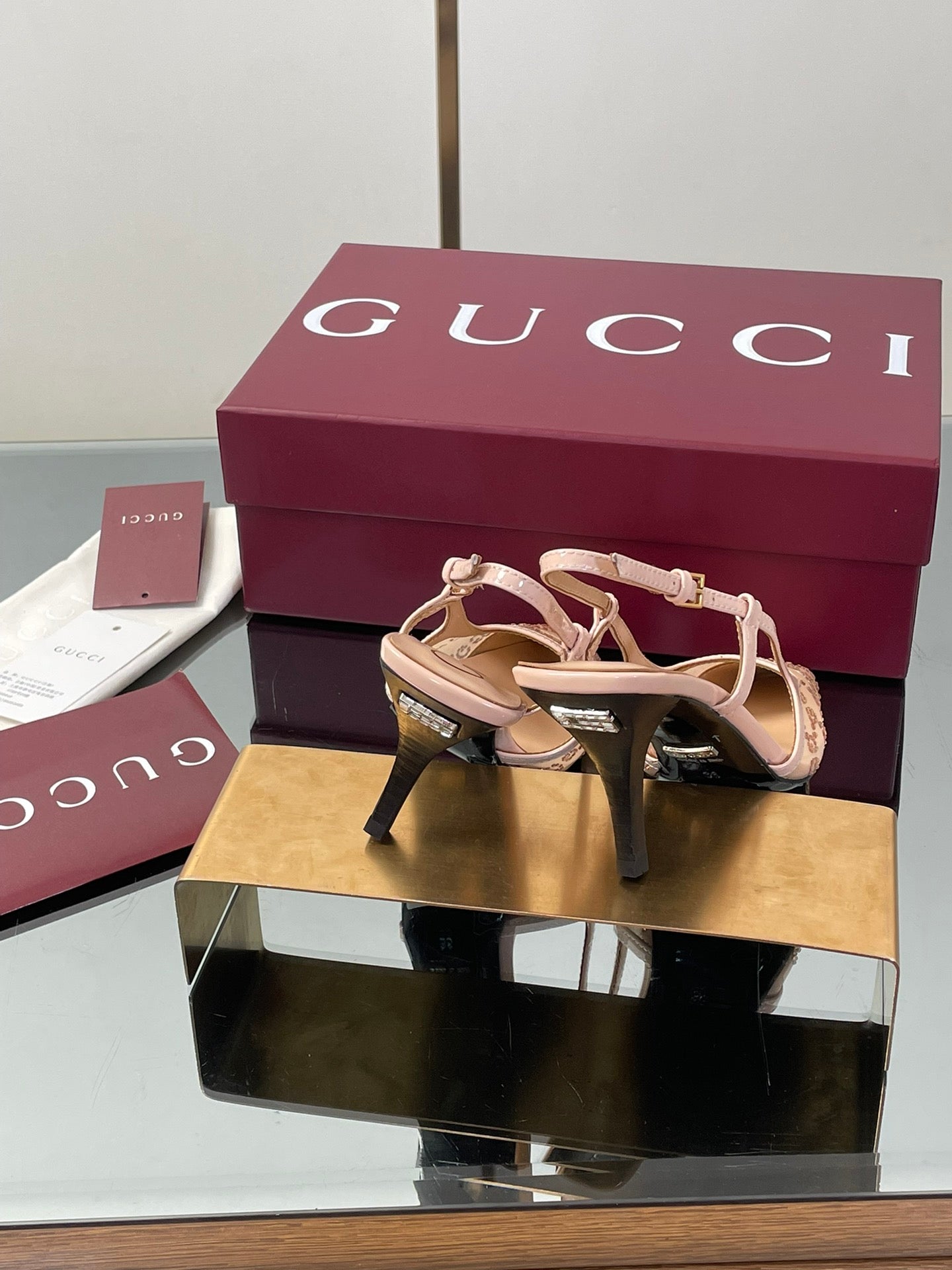 Gucci Cosmogonie GG Crystal Slingback Sandals – 2025 Early Autumn Collection