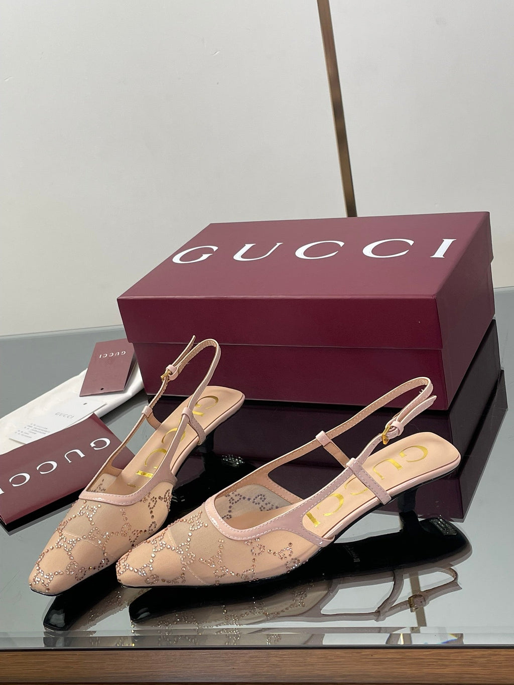 Gucci Cosmogonie GG Crystal Slingback Sandals – 2025 Early Autumn Collection