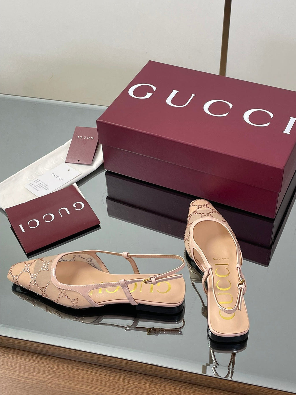 Gucci Cosmogonie GG Crystal Slingback Sandals – 2025 Early Autumn Collection