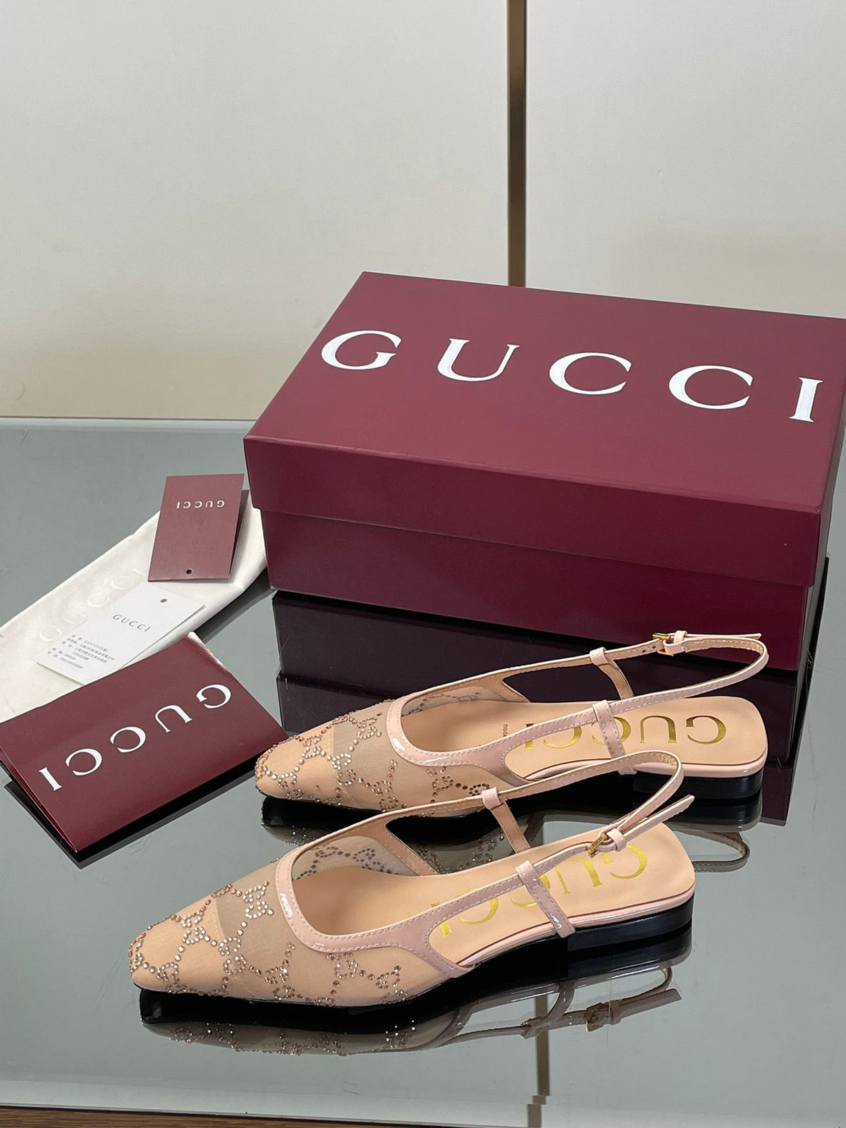 Gucci Cosmogonie GG Crystal Slingback Sandals – 2025 Early Autumn Collection