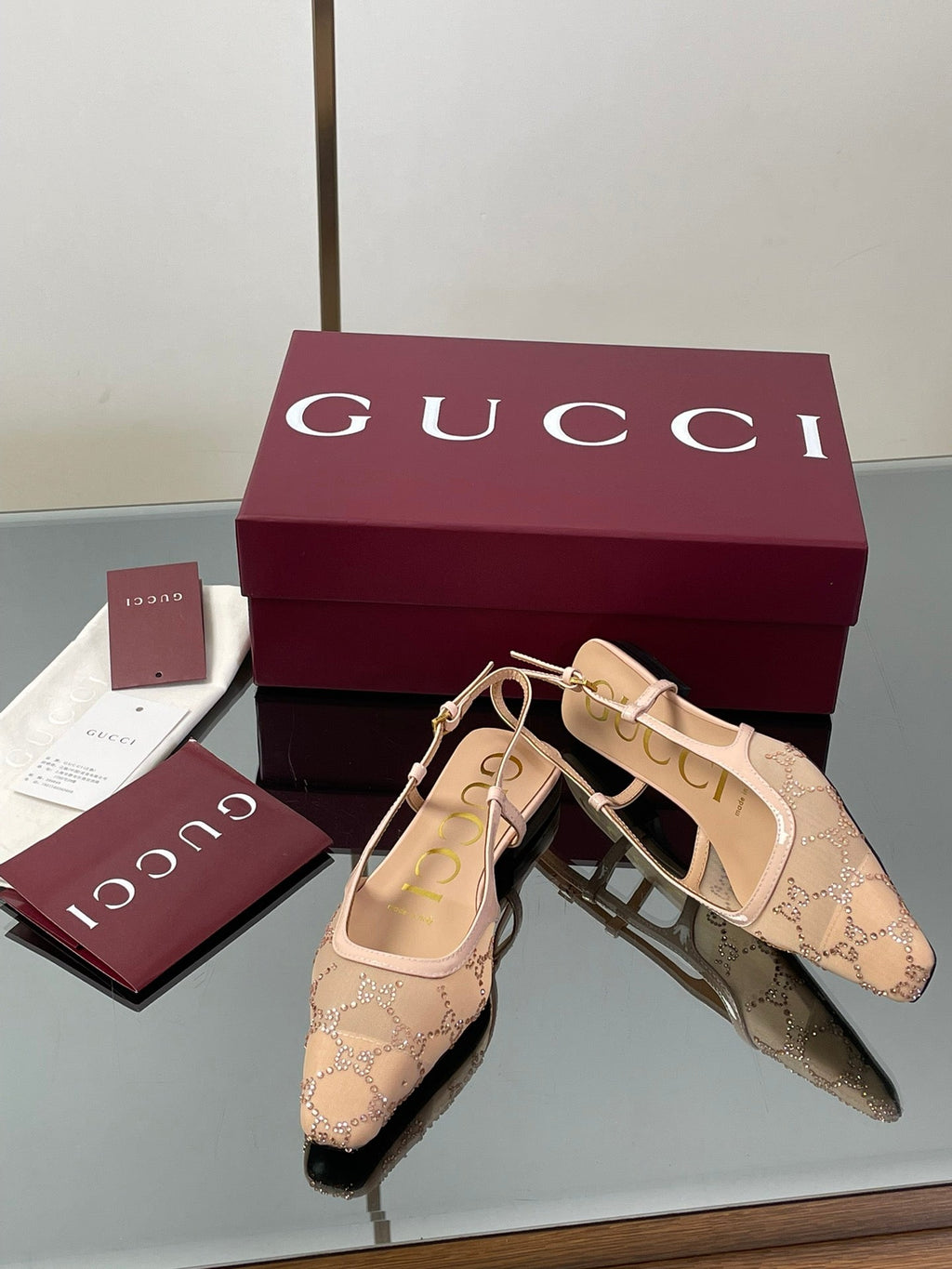 Gucci Cosmogonie GG Crystal Slingback Sandals – 2025 Early Autumn Collection