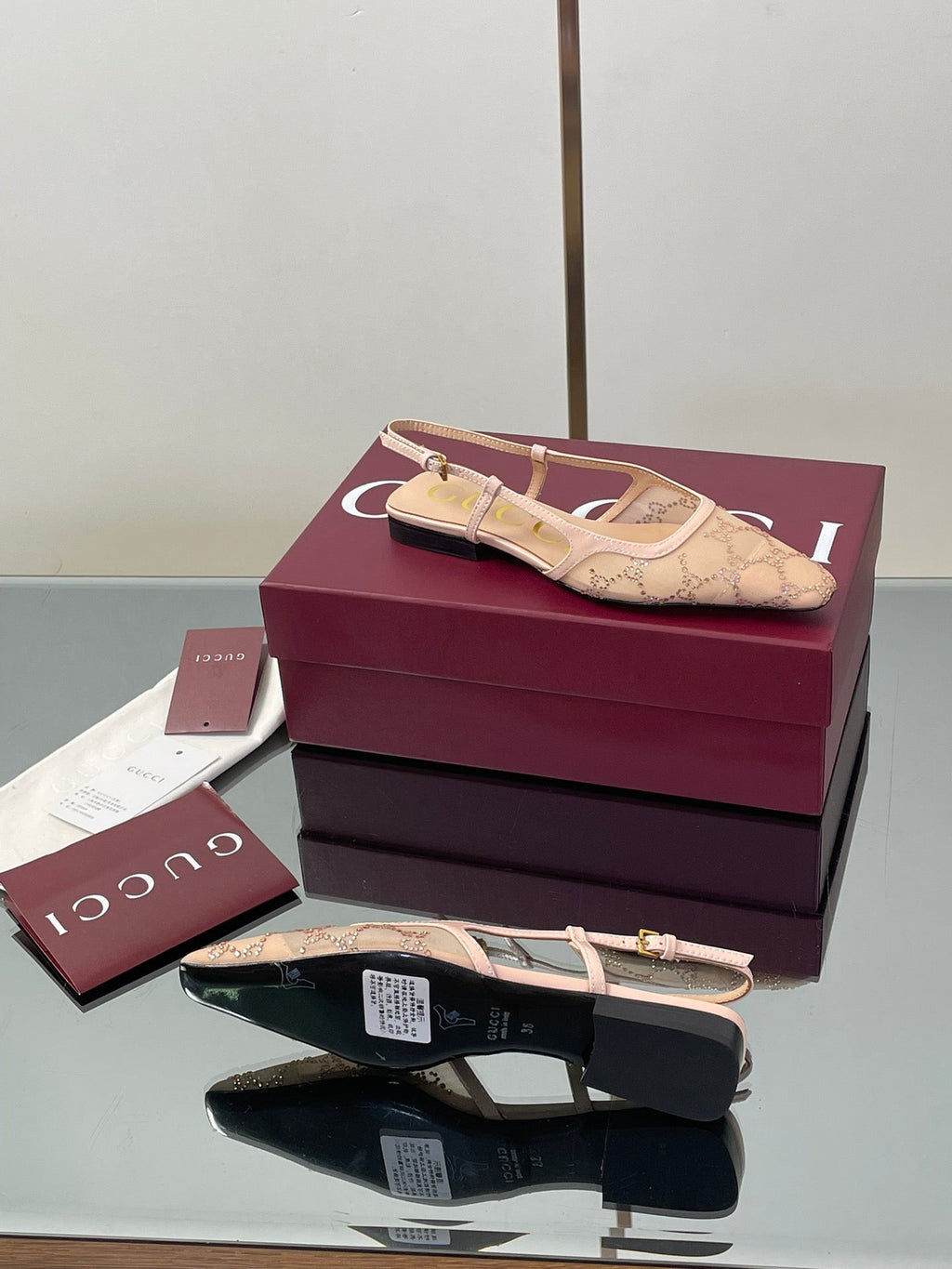 Gucci Cosmogonie GG Crystal Slingback Sandals – 2025 Early Autumn Collection