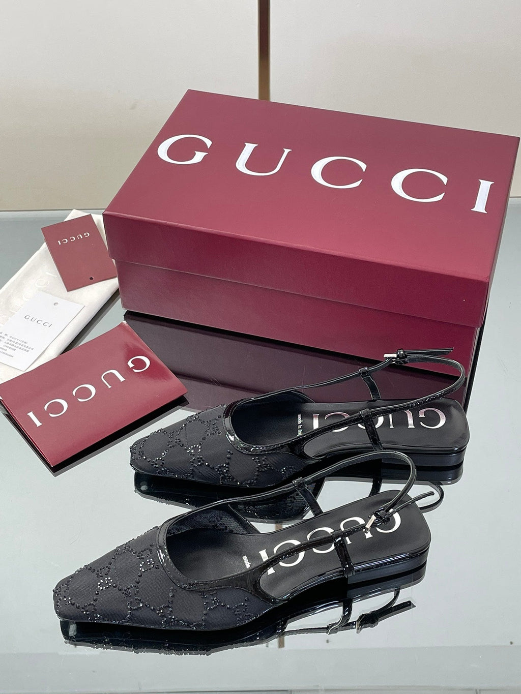 Gucci Cosmogonie GG Crystal Slingback Sandals – 2025 Early Autumn Collection