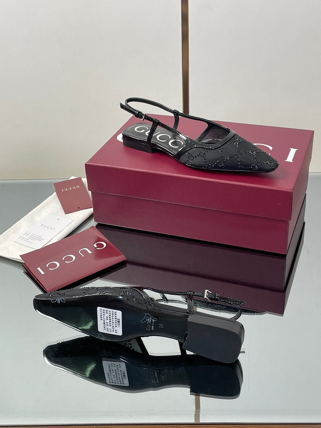Gucci Cosmogonie GG Crystal Slingback Sandals – 2025 Early Autumn Collection