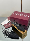 Gucci Cosmogonie GG Crystal Slingback Sandals – 2025 Early Autumn Collection