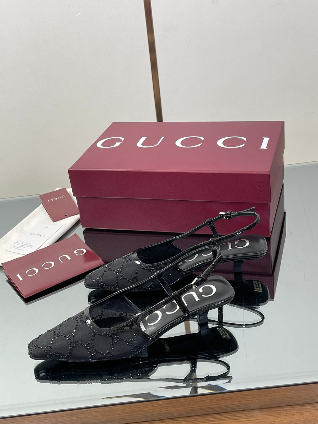 Gucci Cosmogonie GG Crystal Slingback Sandals – 2025 Early Autumn Collection