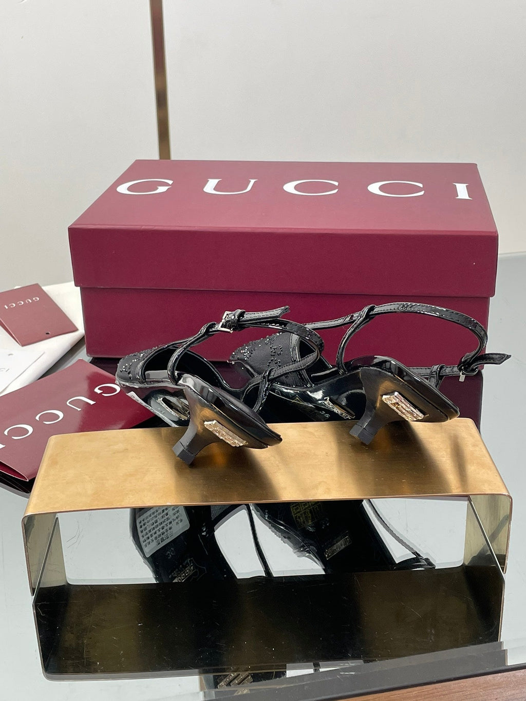 Gucci Cosmogonie GG Crystal Slingback Sandals – 2025 Early Autumn Collection