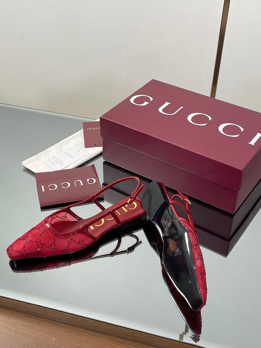 Gucci Cosmogonie GG Crystal Slingback Sandals – 2025 Early Autumn Collection
