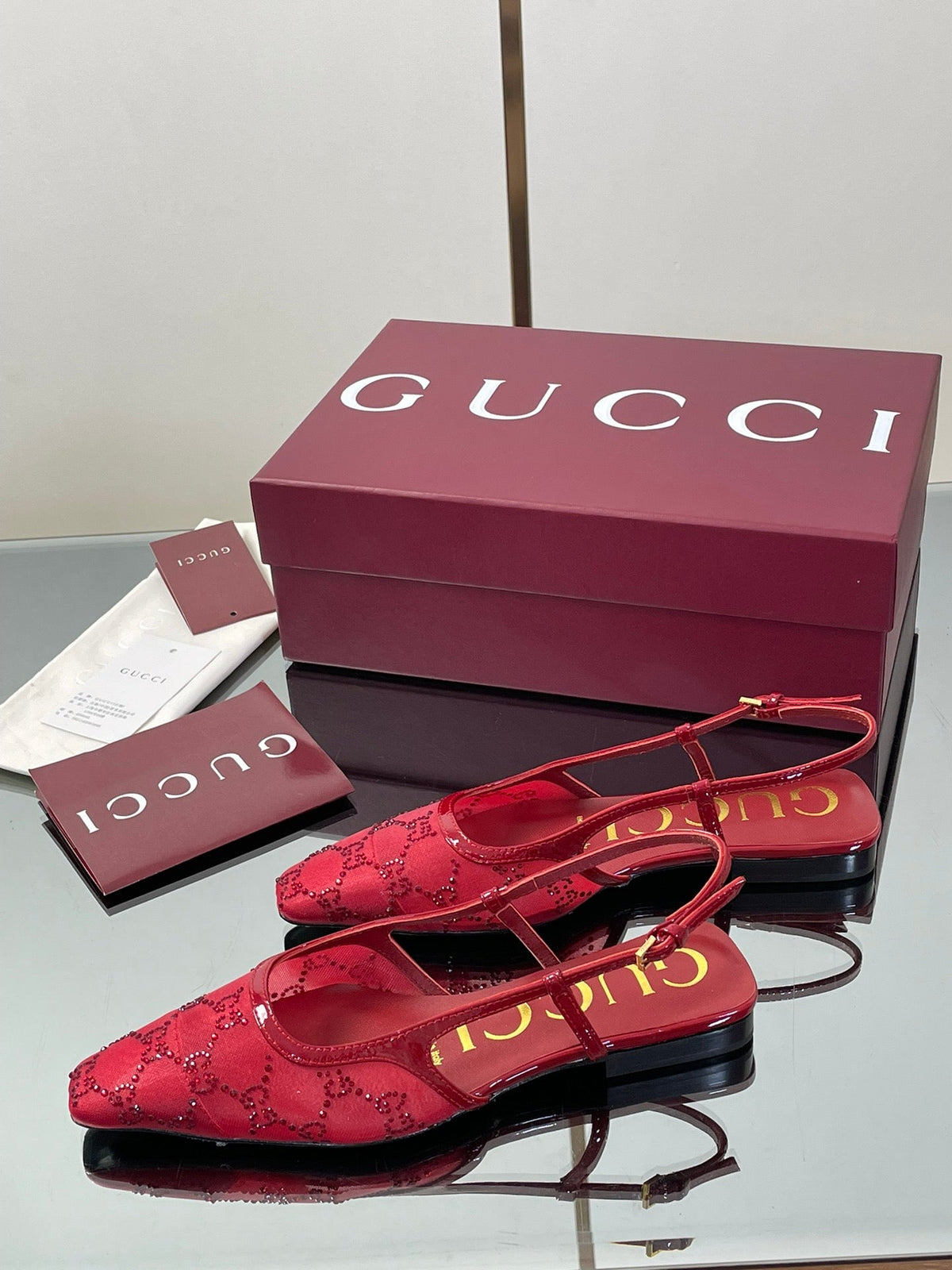 Gucci Cosmogonie GG Crystal Slingback Sandals – 2025 Early Autumn Collection