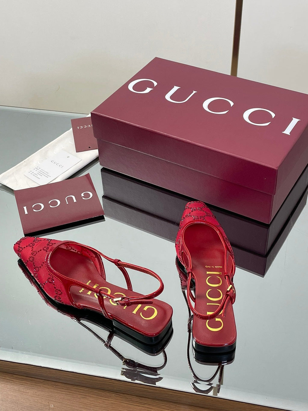 Gucci Cosmogonie GG Crystal Slingback Sandals – 2025 Early Autumn Collection