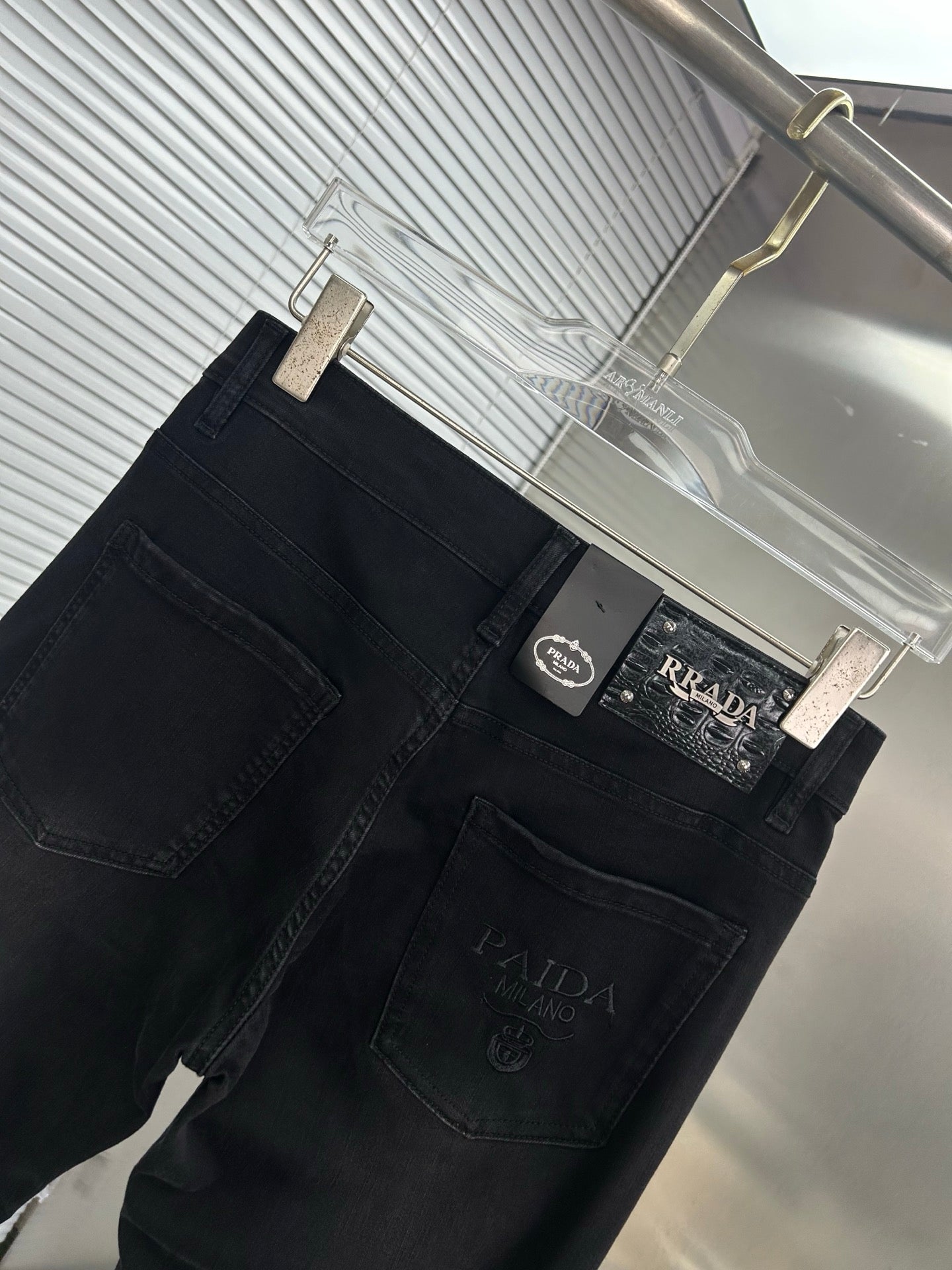 Prada Men's Washed Denim Jeans – 2025 Collection