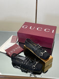 Gucci Horsebit Mesh Square-Toe Ballerina Flats – 25FW