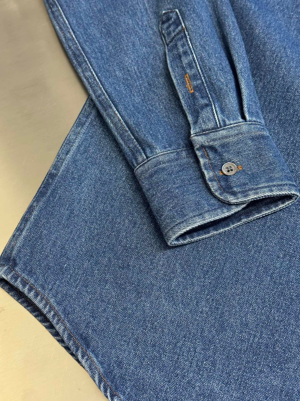 Ami Paris Denim Shirt Jacket with Ami De Coeur Patch