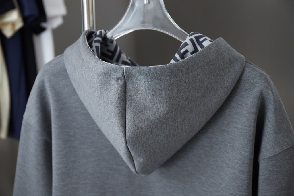 Fendi FF Logo Embroidered Hooded Sweatshirt – 25FW