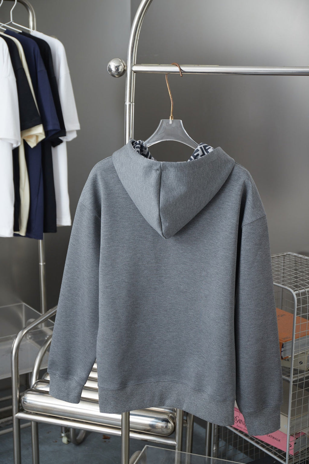 Fendi FF Logo Embroidered Hooded Sweatshirt – 25FW