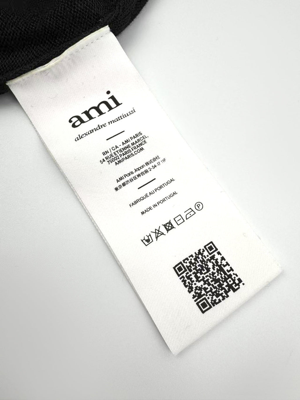Ami Paris Heart Embroidery Merino Wool Sweater