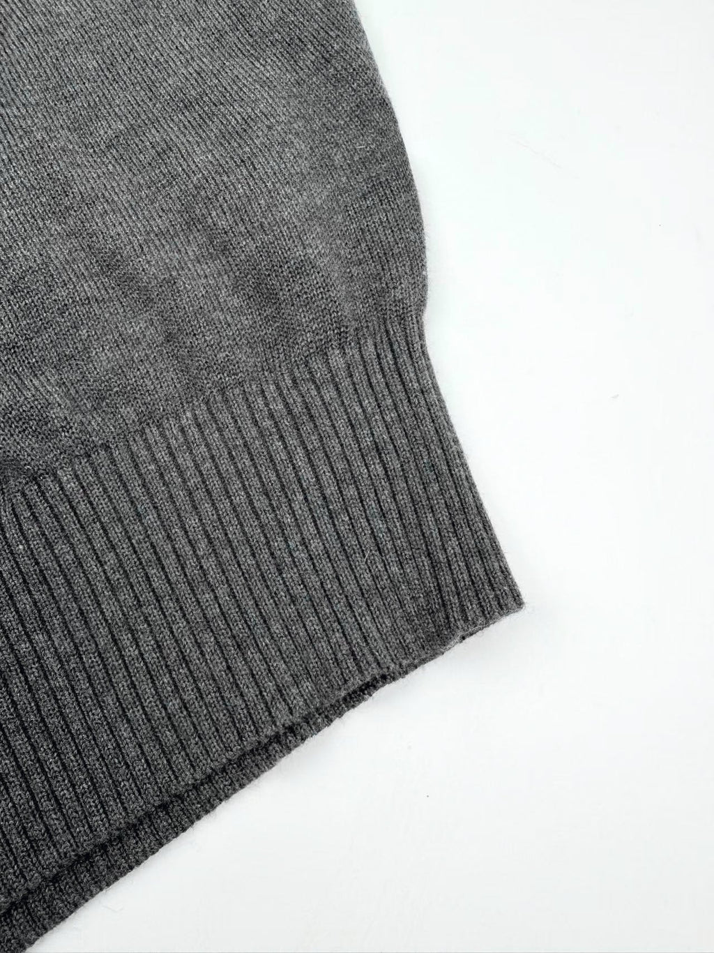 Ami Paris Heart Embroidery Merino Wool Sweater