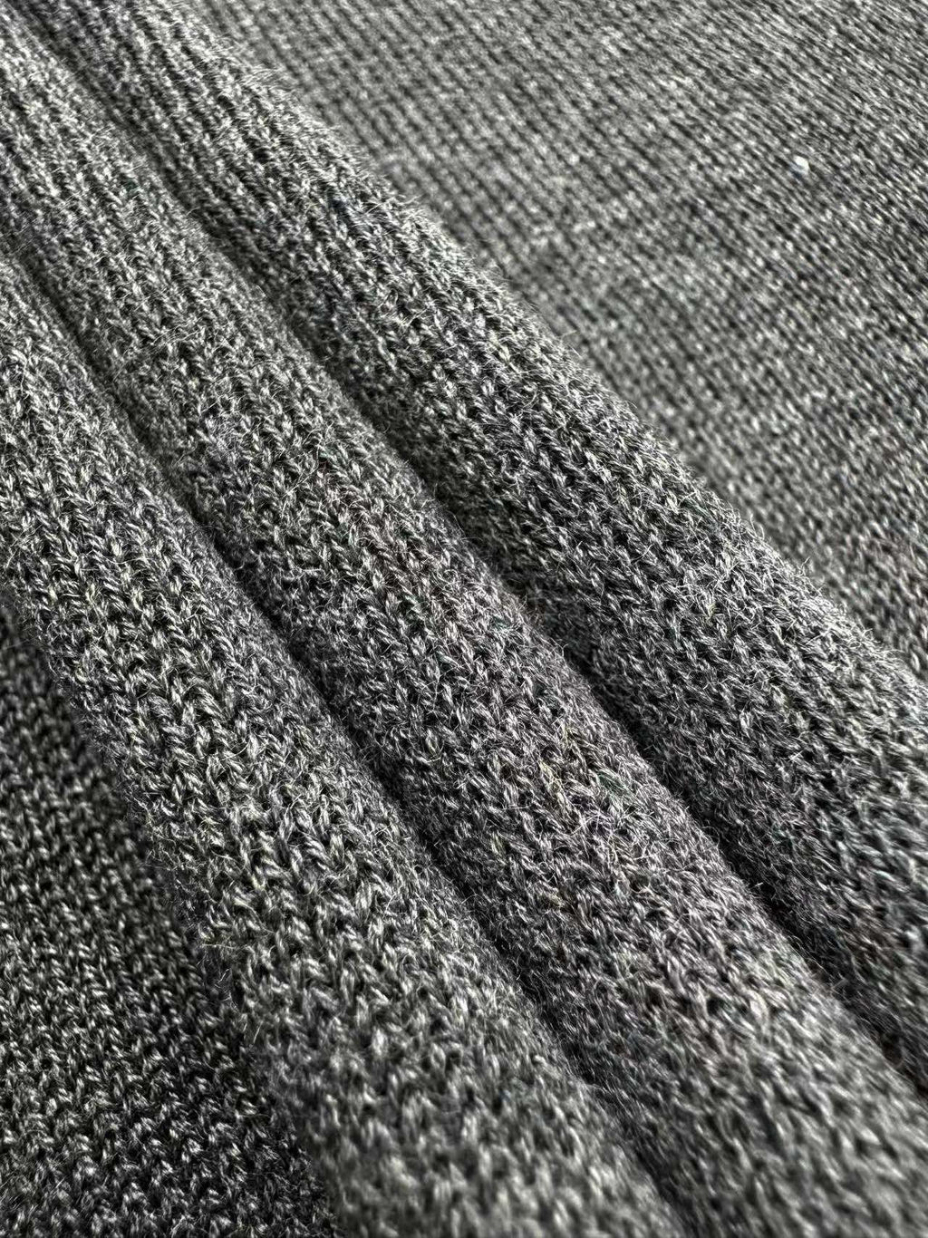 Ami Paris Heart Embroidery Merino Wool Sweater
