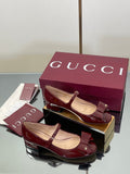 Gucci Bow Detail Mary Jane Ballerina Flats – 2025 Early Autumn Collection