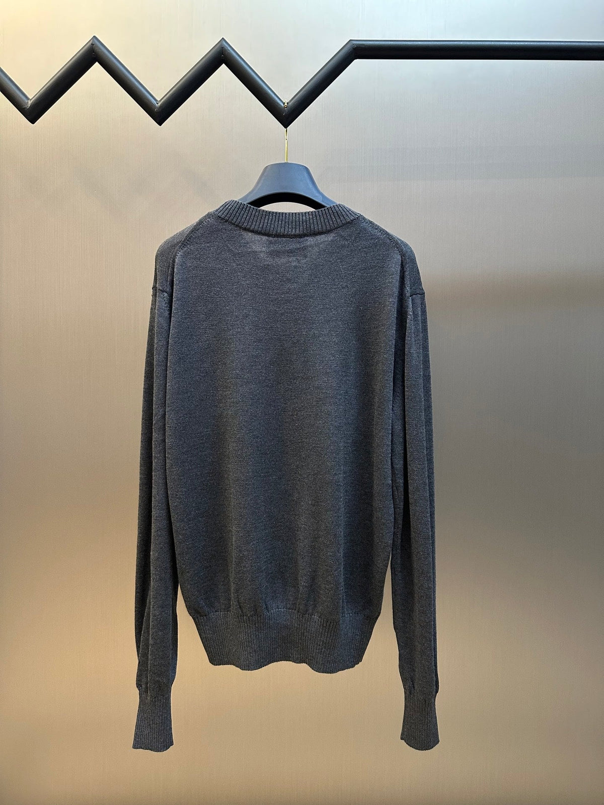 AMI Paris Heart Embroidery Merino Sweater