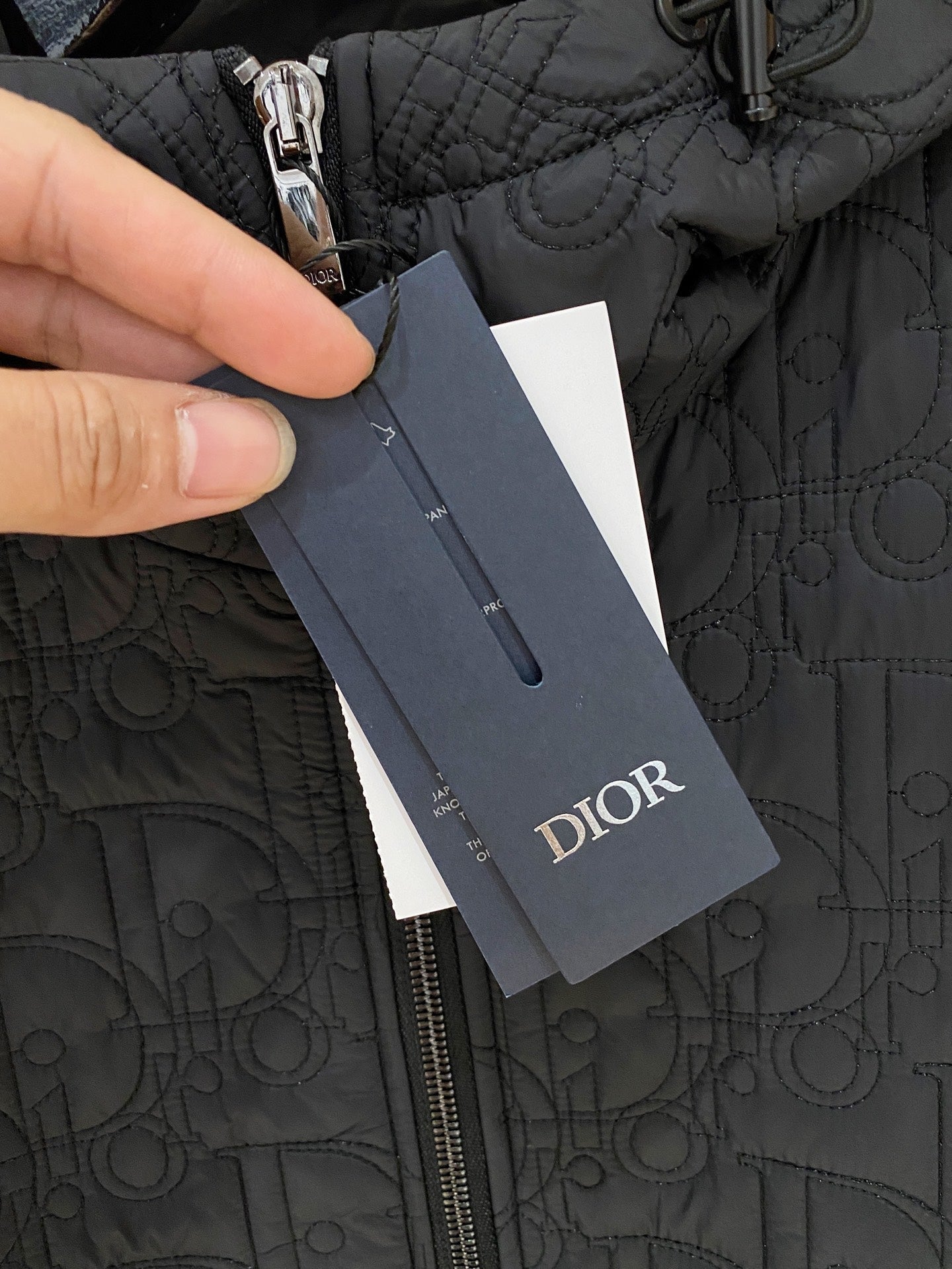Dior Knit Patchwork Hooded Puffer Jacket – 2025SS