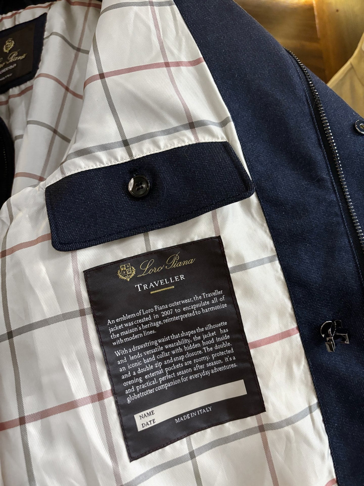 Loro Piana Luxury Wool Blend Jacket – Spring/Summer Collection