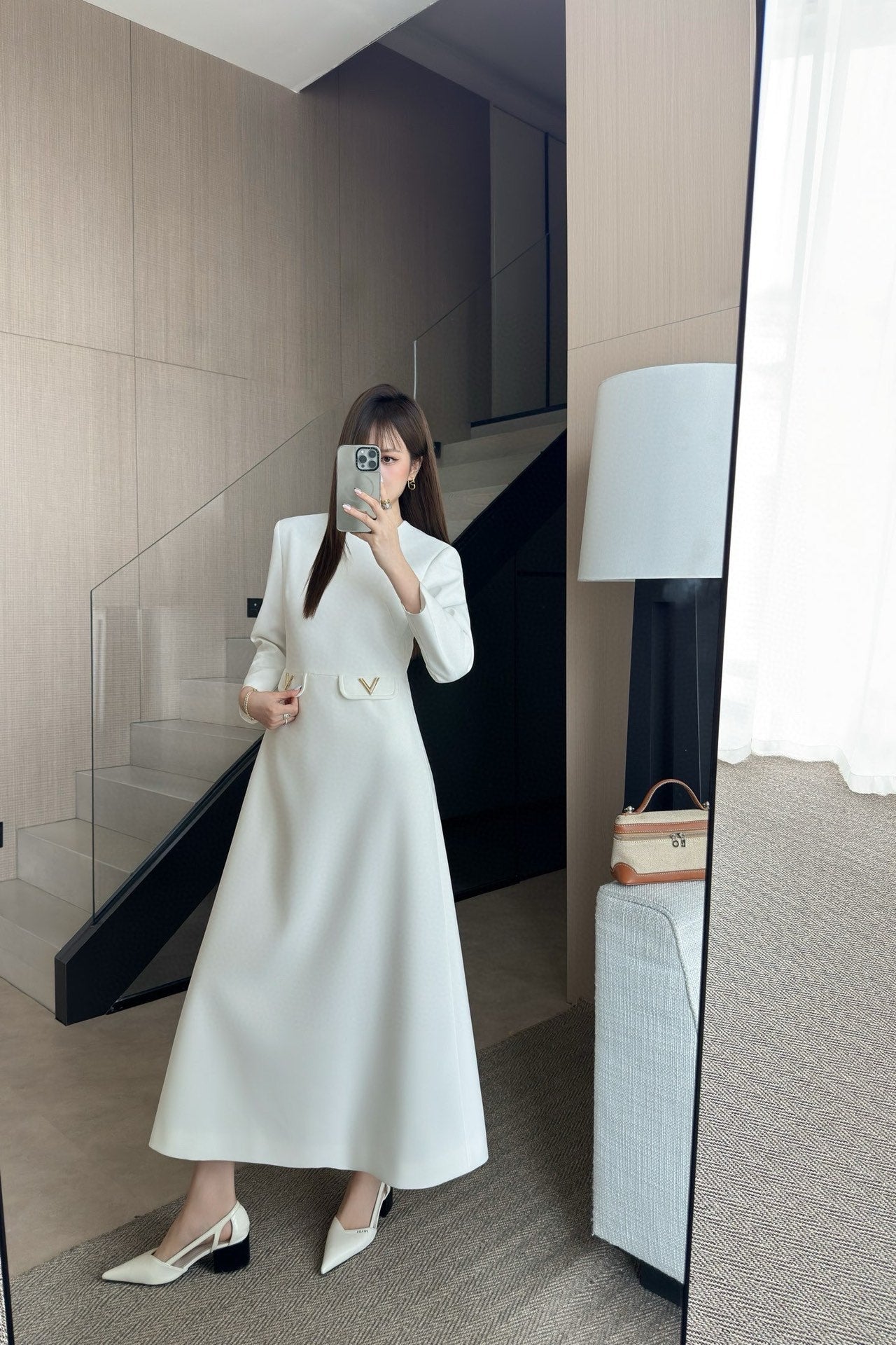 Valentino Acetate Pocket Maxi Dress – 2025 New Arrival