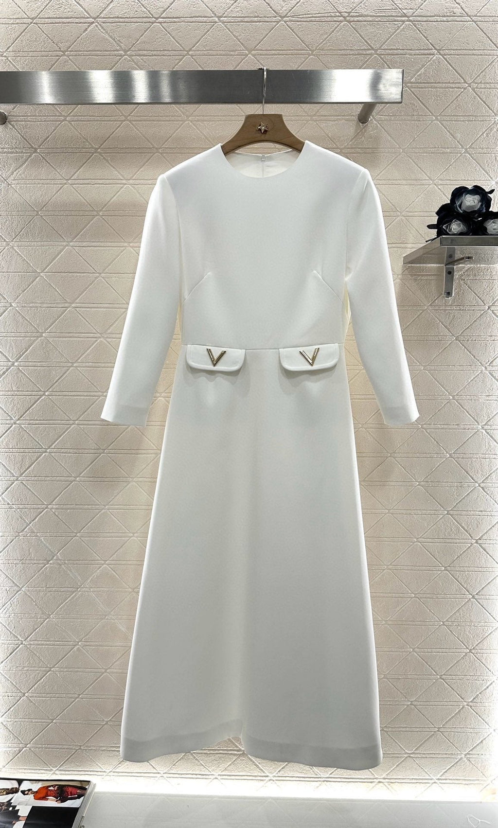 Valentino Acetate Pocket Maxi Dress – 2025 New Arrival