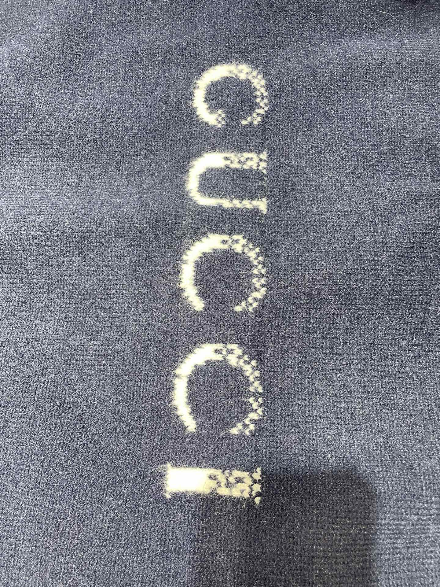 Gucci Dissipated Logo Wool Pullover