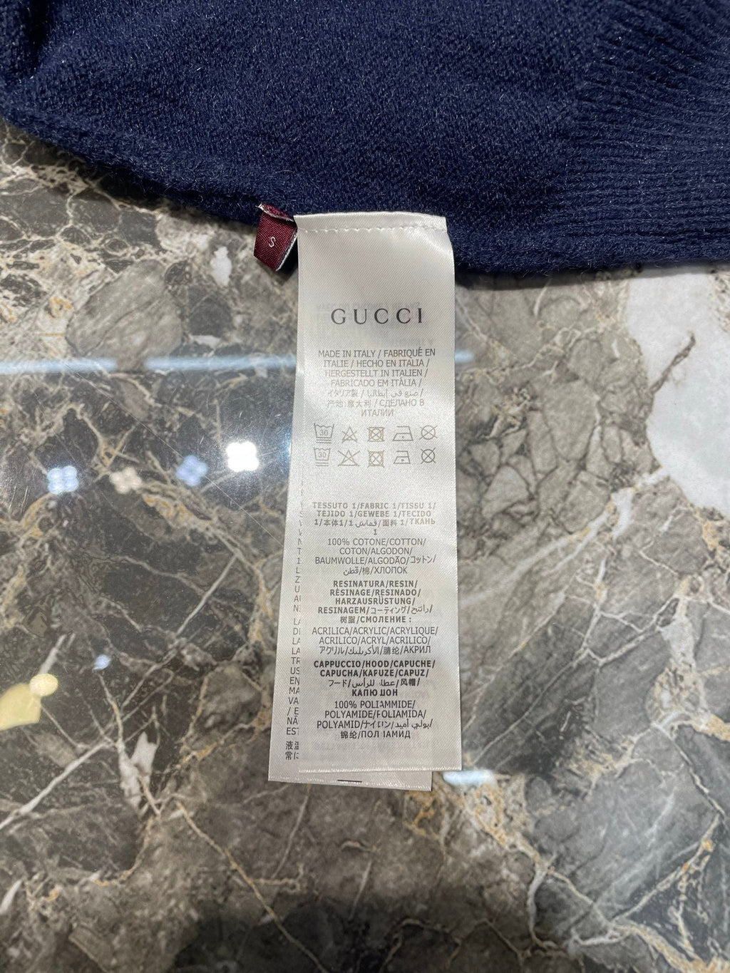 Gucci Dissipated Logo Wool Pullover