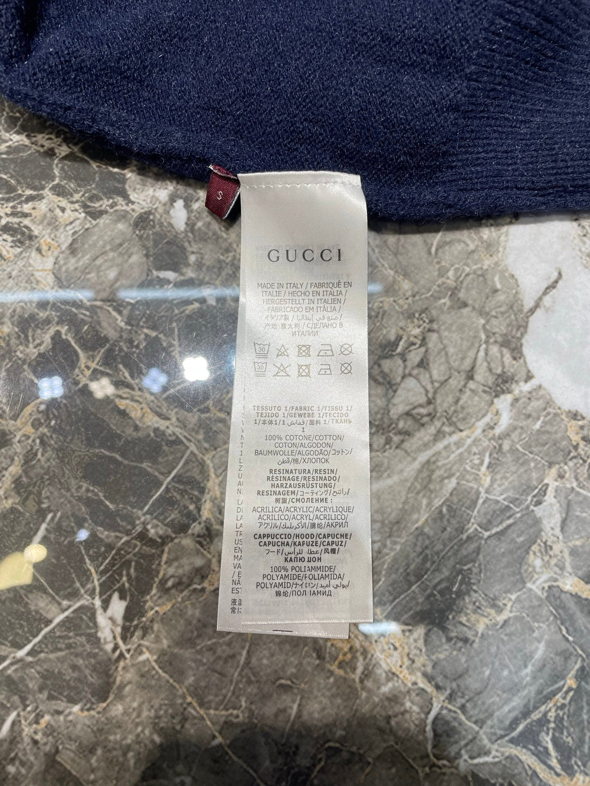 Gucci Dissipated Logo Wool Pullover